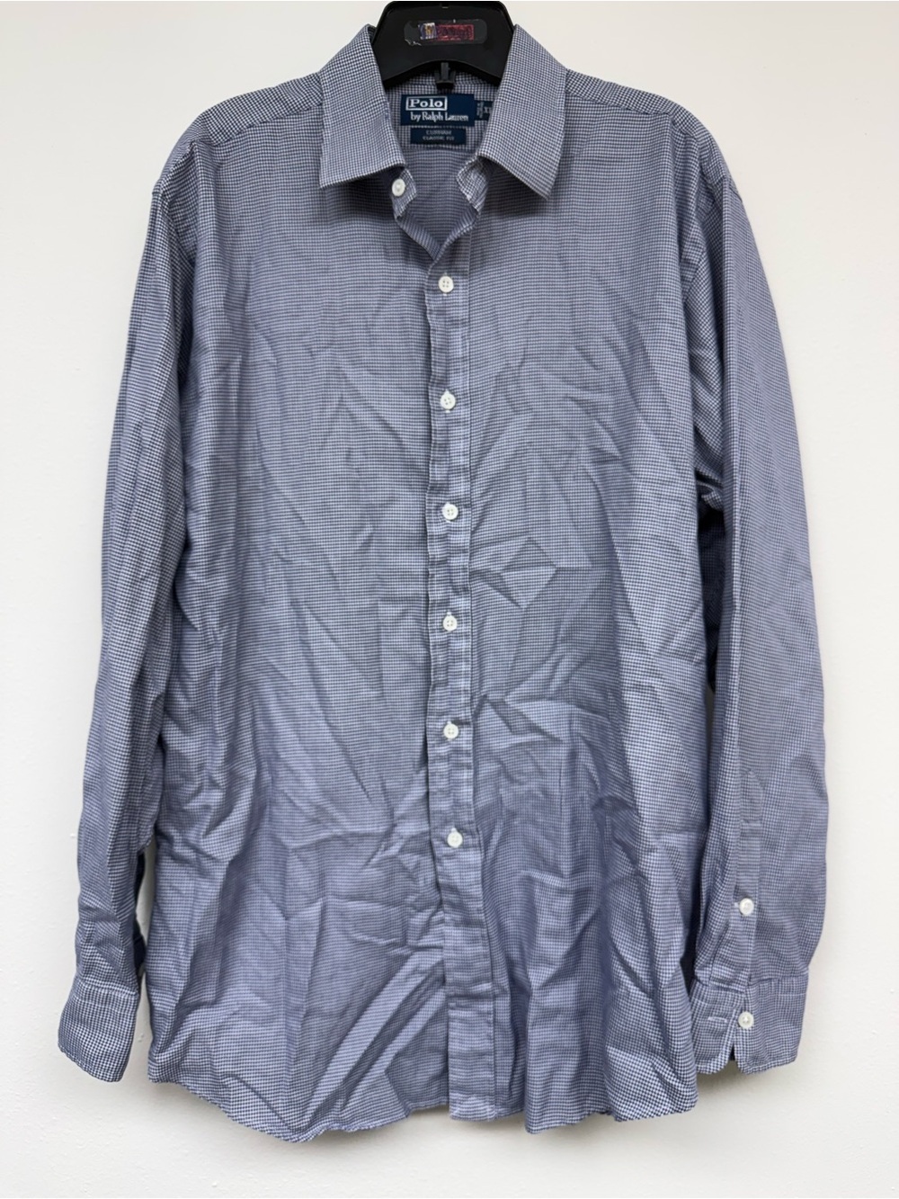 Ralph Lauren Blue Microcheck Dress Shirt - Picture 4 of 4
